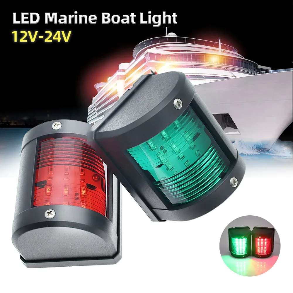 12V/24V LED Navigation Signal Light IP66 Waterproof Warning Lamp Sea Sailing Running Lights for Marine Boat Yacht Accessories