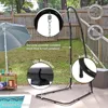 Adjustable Hammock Chair Stand Only - 79-Inch to 93-Inch Tall Hanging Chair Stand - Heavy-Duty 330-Pound Weight Capacity 1