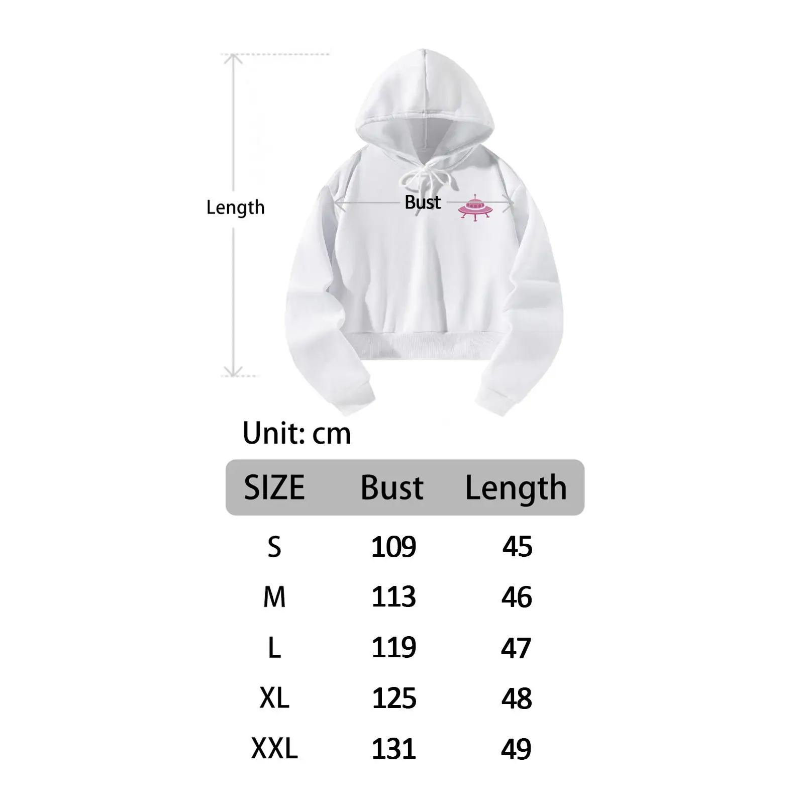 Long Sleeve Cropped Sweatshirt Xmas Gift Girl Gift Womens Casual Hoodies Top for Office Party Athletic Workout Shopping Walking