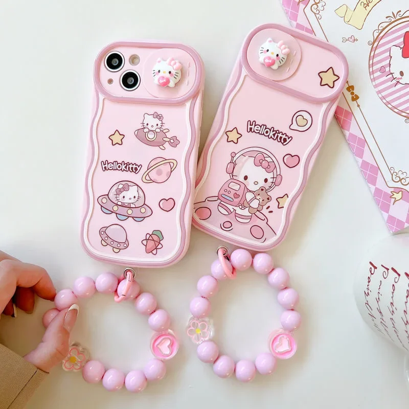 

Sanrio Cute cat hello kitty Phone Cases For iPhone 15 14 13 12 11 Pro Max Mini XR X XS MAX 8 7 Plus SE 2020 Shockproof Cover