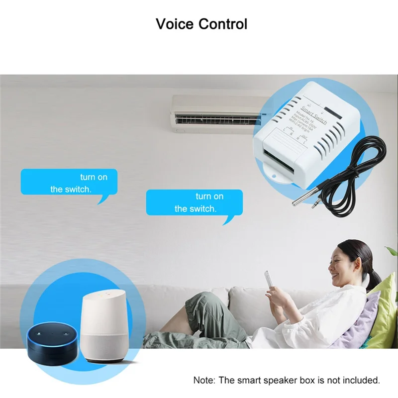 NNR- WiFi 스마트 온도 스위치 + RF 원격 16A 3000W 온도 모니터 스..