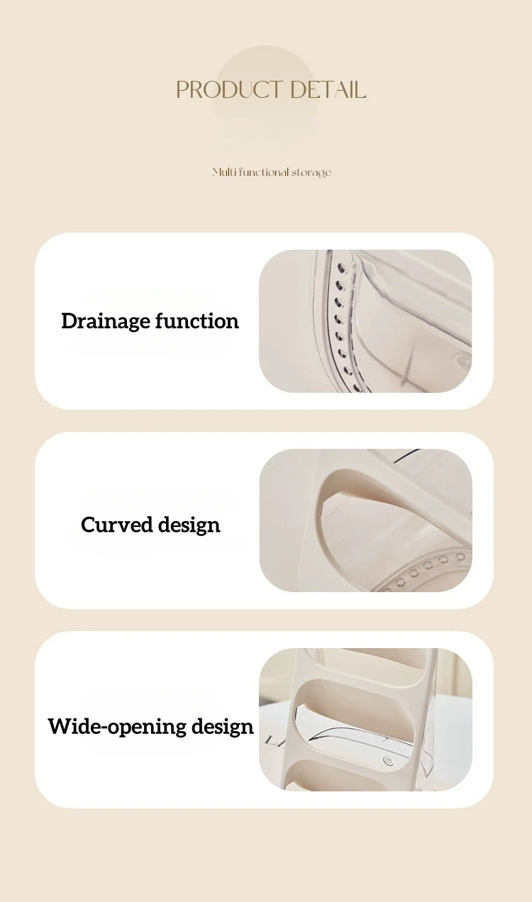 Large Capacity Makeup Storage Box For Cosmetic Tools Organizer Fits Vanity Desk Office Table_voghion.com