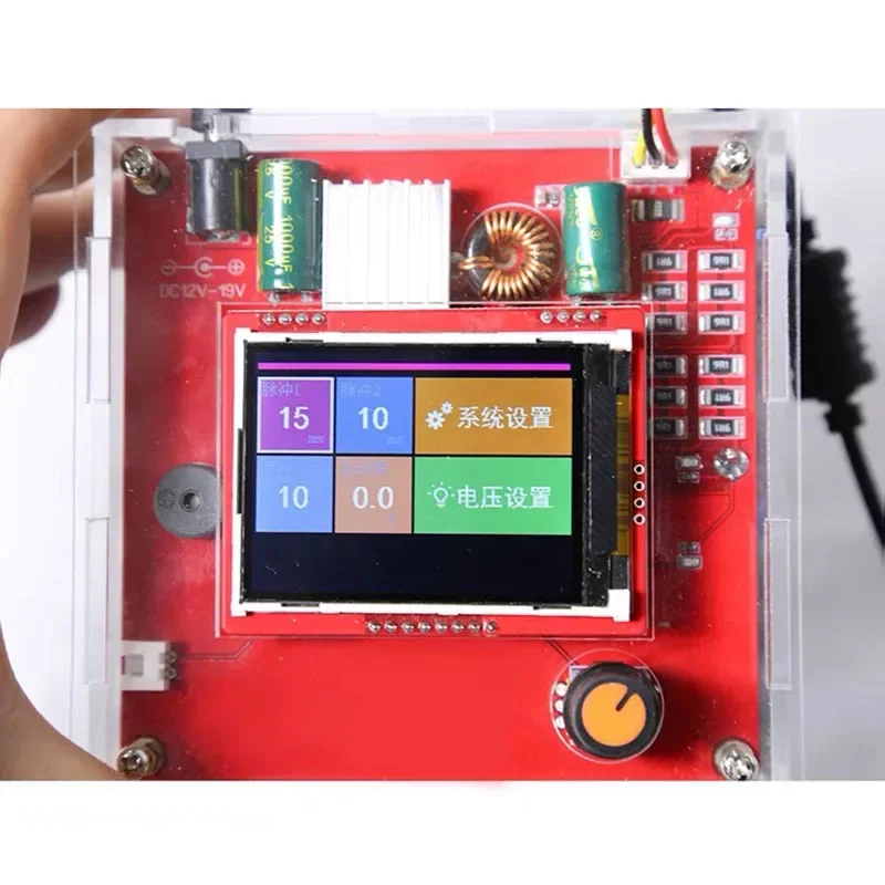 Double pulse multi-function spot welding machine semi-automatic capacitor pulse spot welding 18650 lithium battery welding tool 2