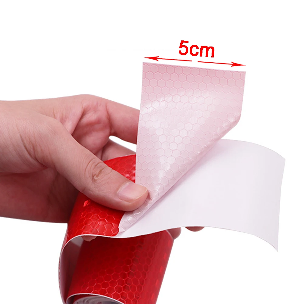 Warning Light Reflector Protective Sticker Reflective Film Car Reflective Safety Strip Stickers 5cm 1/3/5/10M 20M 1PC