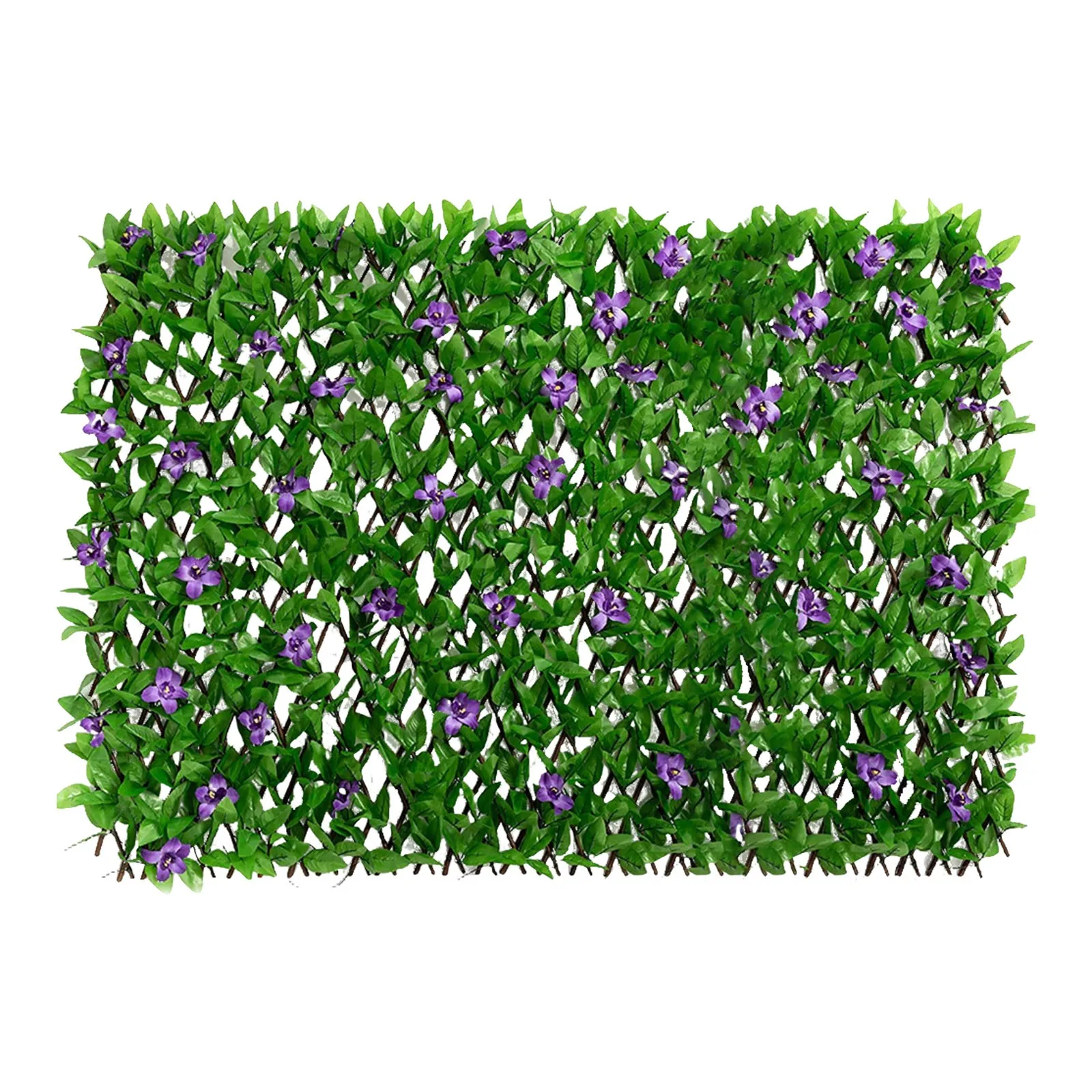 Leaf Wood Fence Retractable Garden Fence Artificial Wall Decoration Garden Courtyard 1pc Garland Long garden fence artificial fence panels