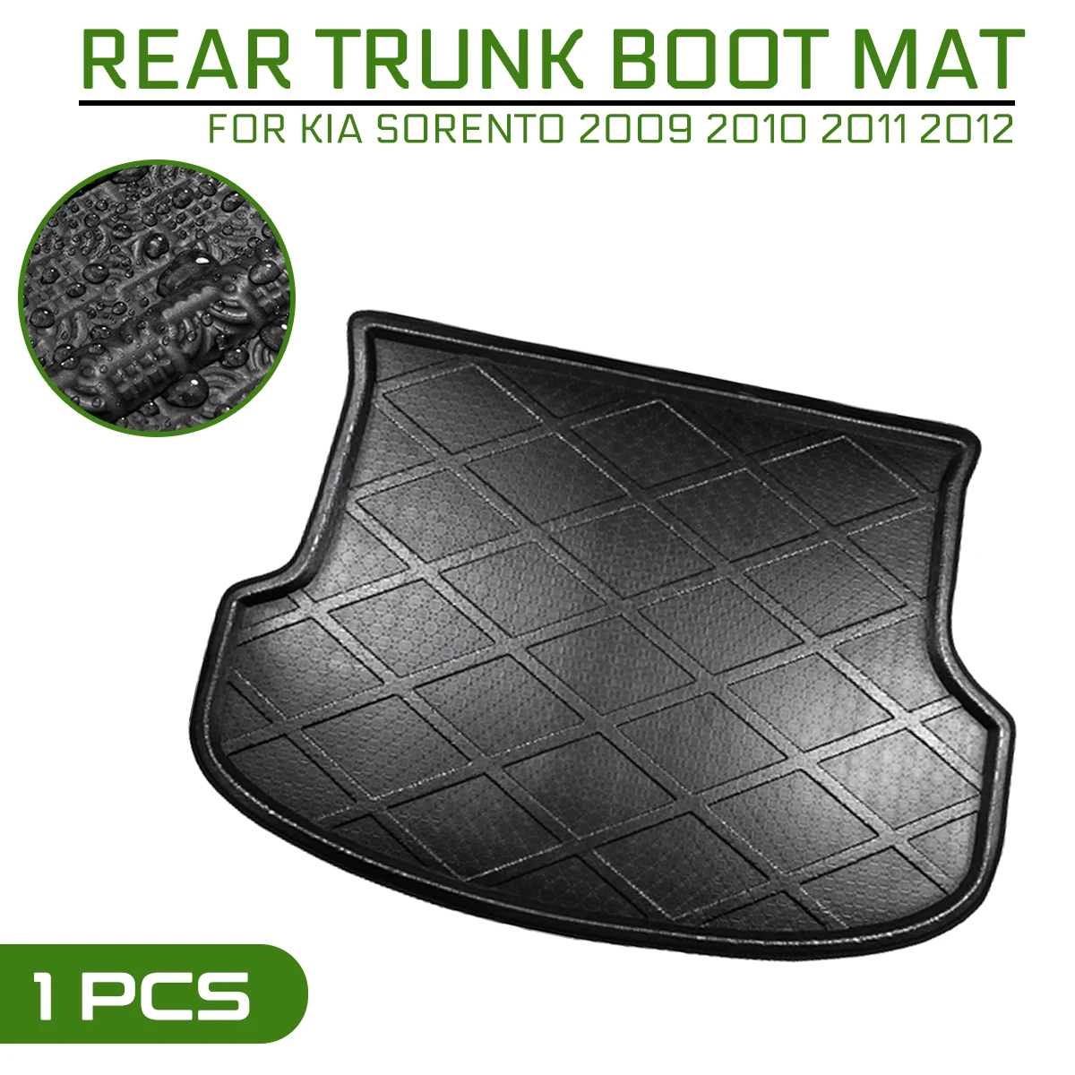 

Car Floor Mat Carpet For KIA Sorento 2009 2010 2011 2012 Rear Trunk Anti-mud Cover