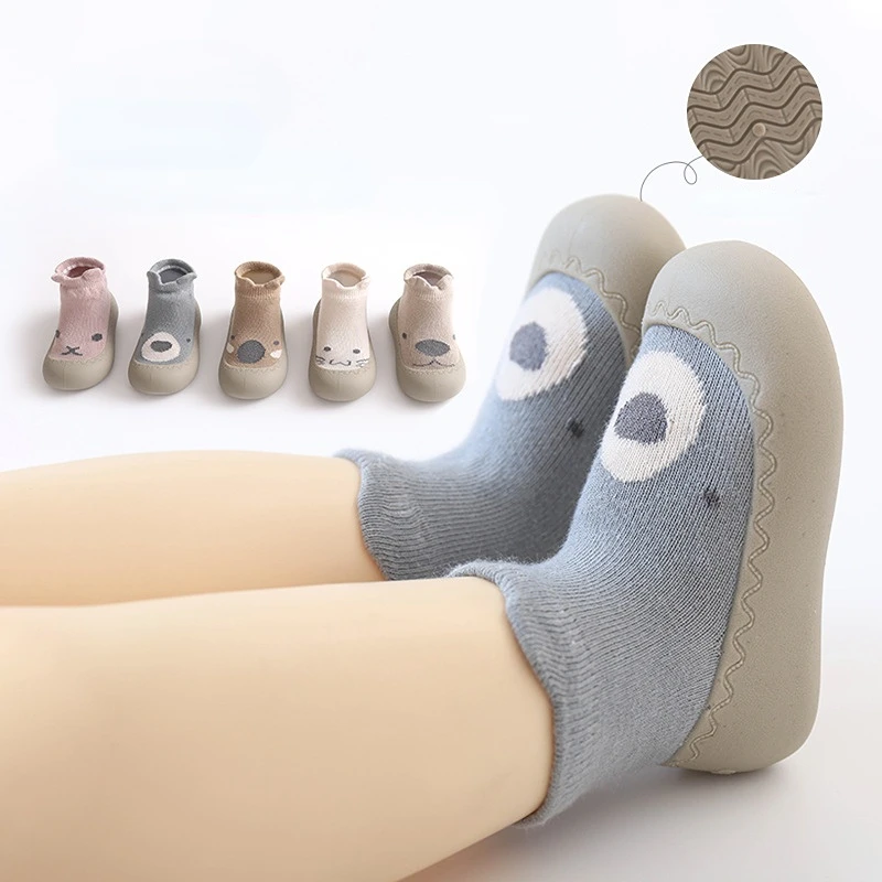 Baby Socks Shoes Infant Cute Cartoon Boy Girl Shoes Soft Rubber Sole Child Floor Sneaker BeBe Booties Toddler Girls First Walker baby shoes sneakers shoes soft sole shoes