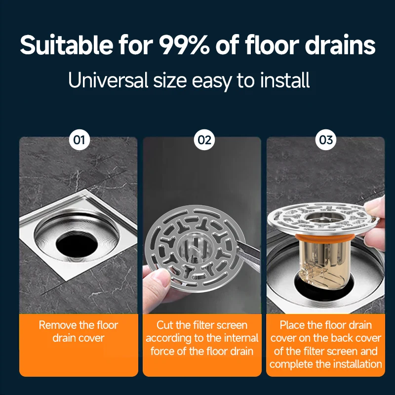 Floor Drain Core Magnetic Self-Closing Odor and Insect Proof Deodorant Anti-Odor Bathroom Toilet Sewer Shower Drain