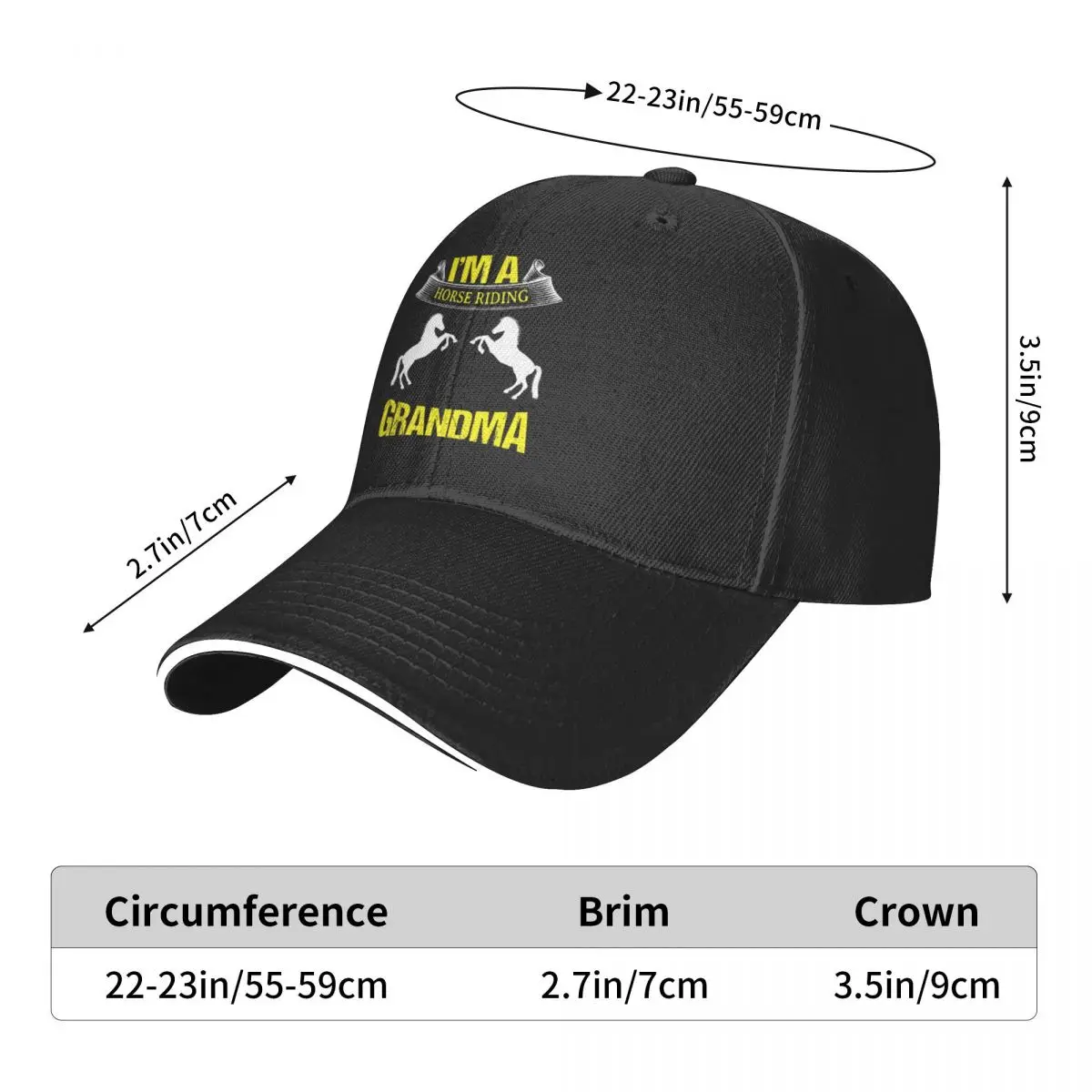 Horse, Horse Riding, I am A Horse Riding cool Grandma Baseball Cap Luxury Man Hat Trucker Hat Women's Hats For The Sun Men's