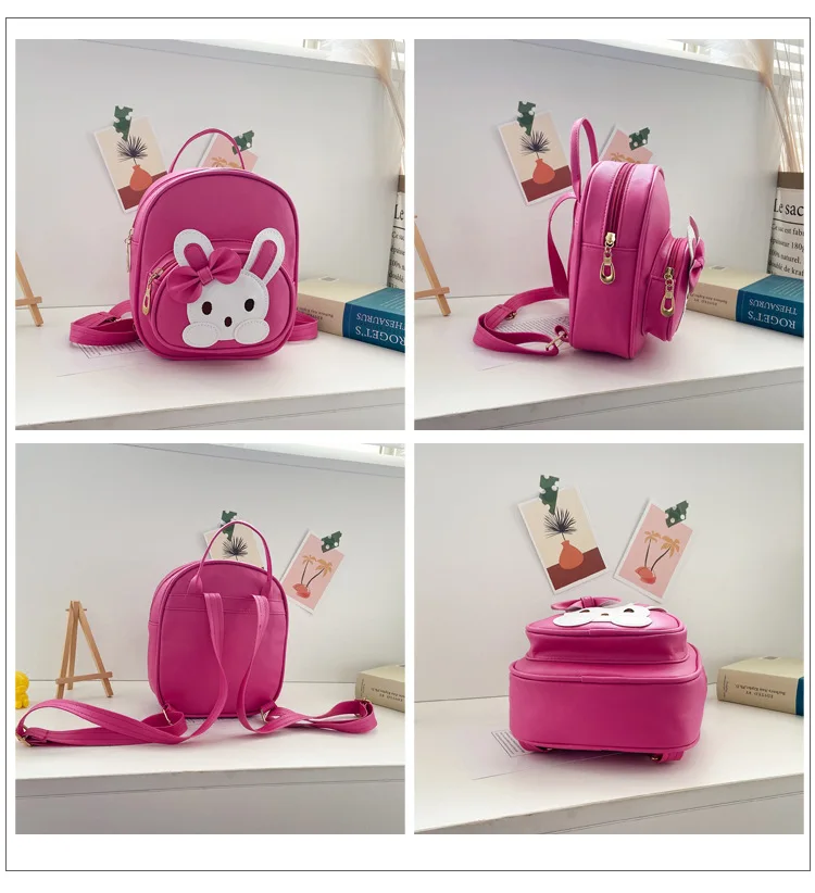 Lovely Rabbit Children Small Backpacks 2022 New Cartoon Girls Princess Bow Bags In Kindergarten Kids Snack Fashion Backpack Hot