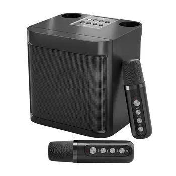203 Portable Karaoke Bluetooth Speakers with Wireless Microphone Sound Effect Adjustment Large Capacity Battery Home Party Stree 1
