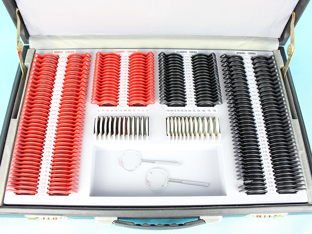 A-Grade 232 Trial lens case Optical trial lens set Plastic rim Leather case High quality