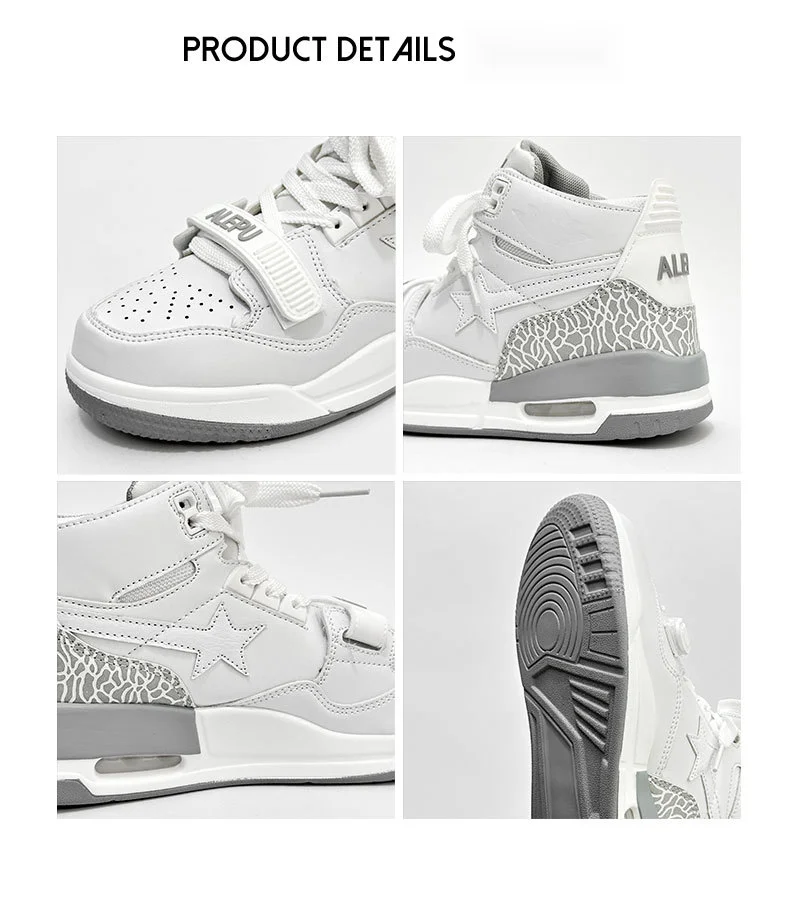 High top niche lightweight star air cushion board 2024 new spring versatile studt sports leisure shoes for _voghion.com