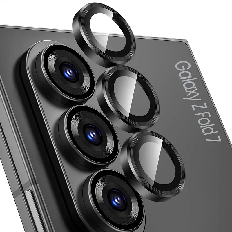 Premium Aluminium Alloy Tempered Glass Camera Lens Protector