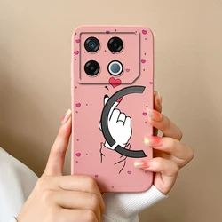Love Heart Bear Liquid Silicone Shockproof Anti - Fall Phone Case for Infinix GT 20 Pro (TYP1)