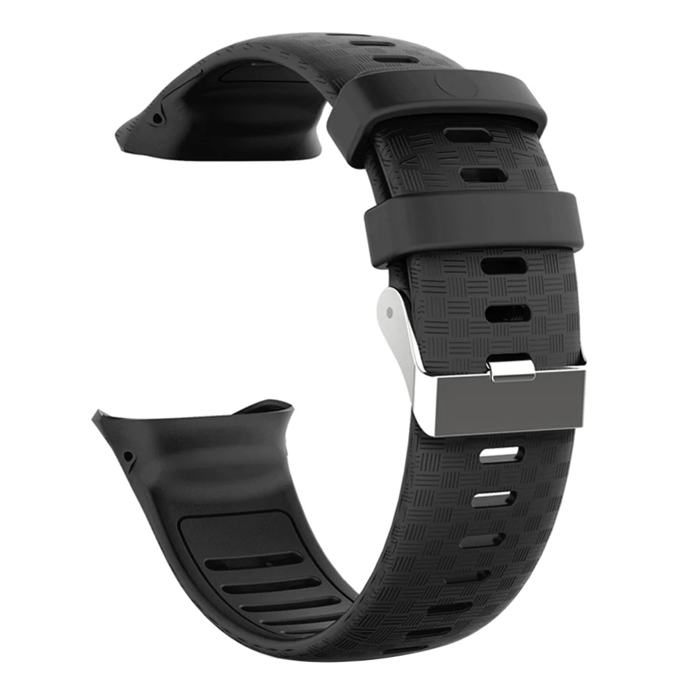 Adjustable Silicone Comfort Wristband with Buckle for Smartwatches