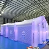 Luxury Outdoor White Inflatable Wedding Tent Large Inflatable Event Tent Square Party Tent House Club With Blower And Led Lights 1