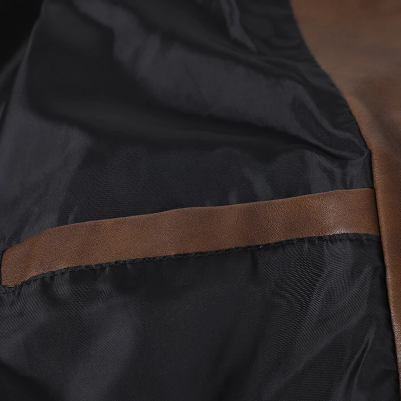 Lederjacke Männer Bomber Mäntel Herbst Motorrad Plus Größe 6XL 7XL 8XL Oversize Marke Retro Hippie Schwarz Komfort Hohe Qualität – Detail 7