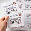 3D Rhinestone Face Tattoo Stickers For Festival Glitter Makeup Jewelry Sticker On Face Crystals Gems Jewels Diamonds Decoration 3