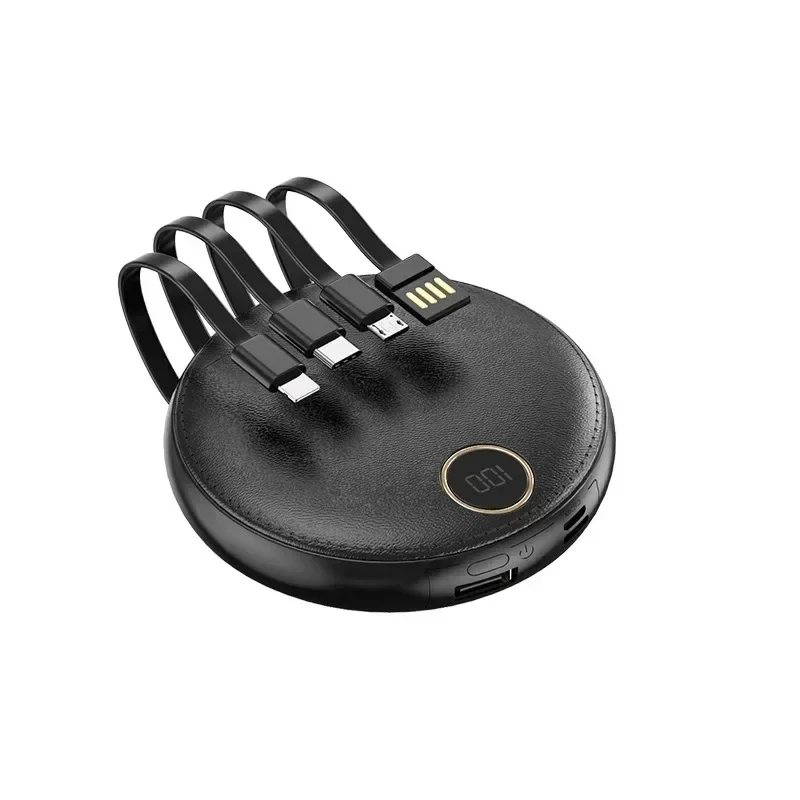 Lenovo 20000mAh Fast Charging Mini Circle With Cable Charging Treasure  Large Capacity Digital Display Mobile Power Supply 2025 6