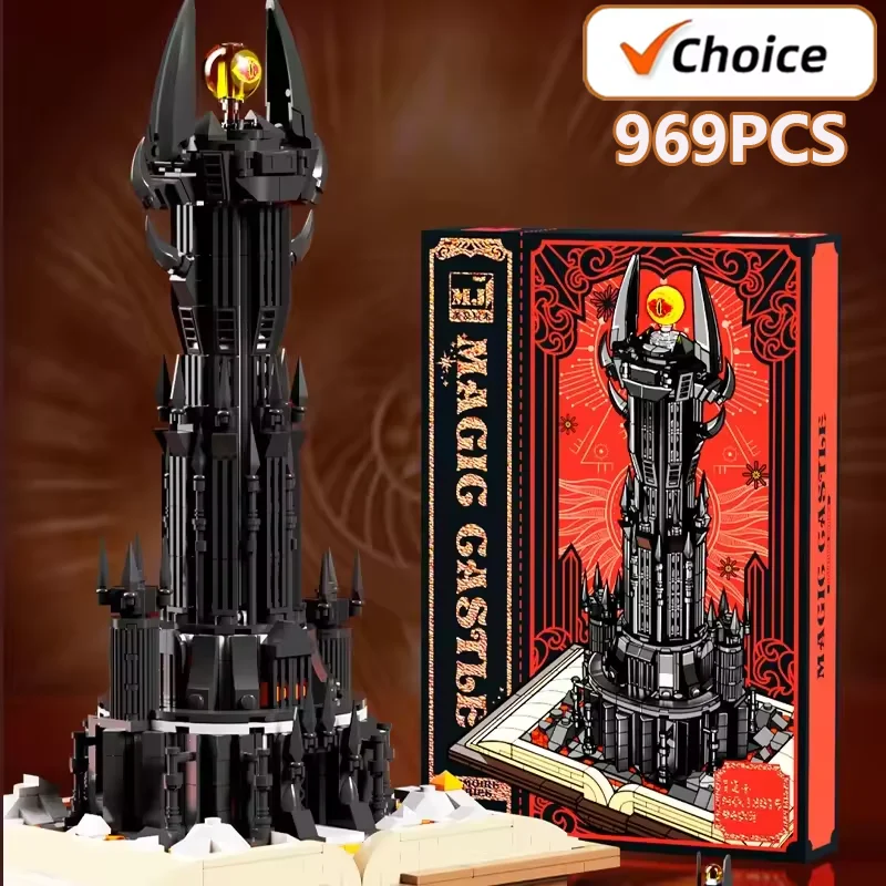 Dark Tower Building Block Kits Magic Rings Building Sets Lord Castle Architecture Sets building block toys 969PCS 13018 for Kids