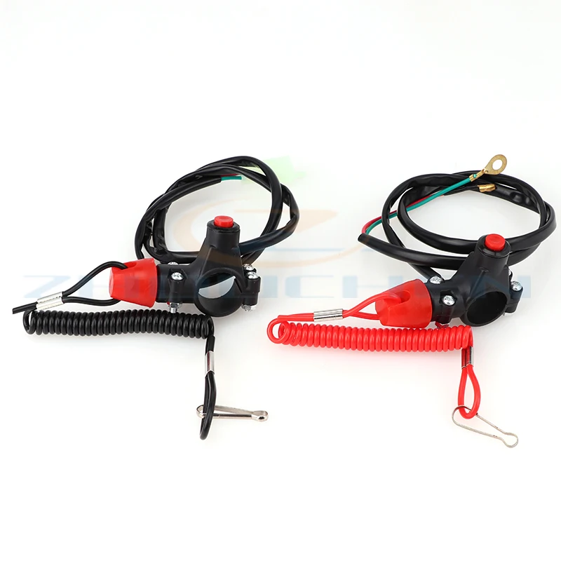 Off Tether Safety Stop Kill Switch Pulsante Per 2 Tempi Mini Moto Dirt Atv Quad 4 Ruote Minimoto Pocket Bike Parte Modificata