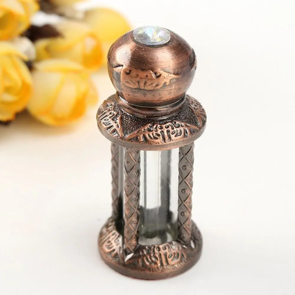 Beauty Lady Gift Copper Vintage Empty Dropper Bottle  Container  Bottle Refillable Bottles Empty Bottle