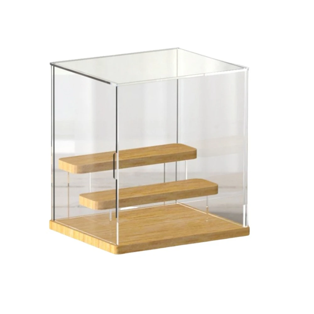 AcrylicDisplayRackFigureModelDollDustCoverTransparentShowcaseToyBuildingBlocksThree