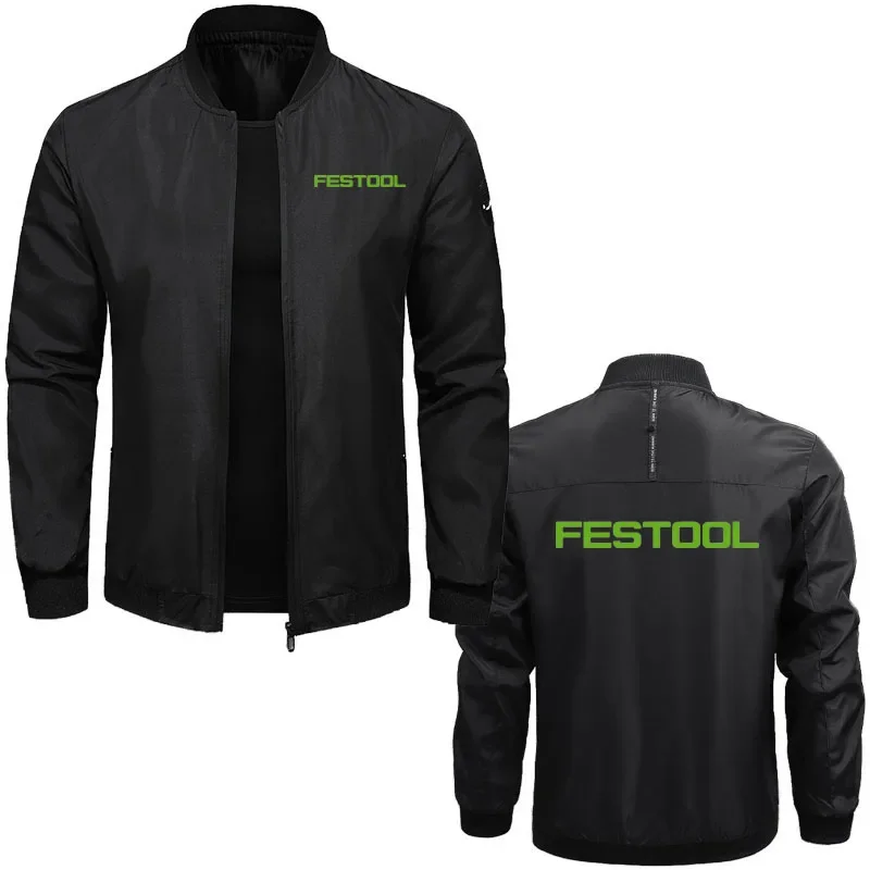 

Fashion brand luxury Zipper Sport Jacket Festool tools print Men's street-work baseball jacket brand Windproof Men's Jacket top