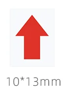 מדבקות חץ אדום עצמיות תוויות מותאמות אישית עגולות ריבועיות אינדיקטור מוצר לא בריא לוח עבודה