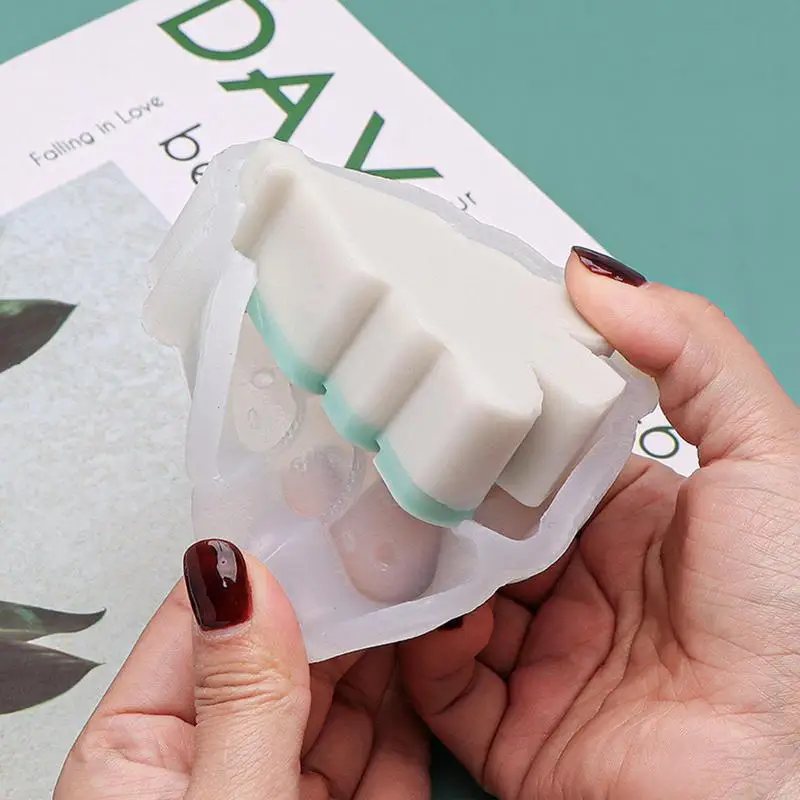 Stampo In Silicone A Forma Di Mano Con Corna - Per Candele, Resina, Sapone, DIY - Foto 11