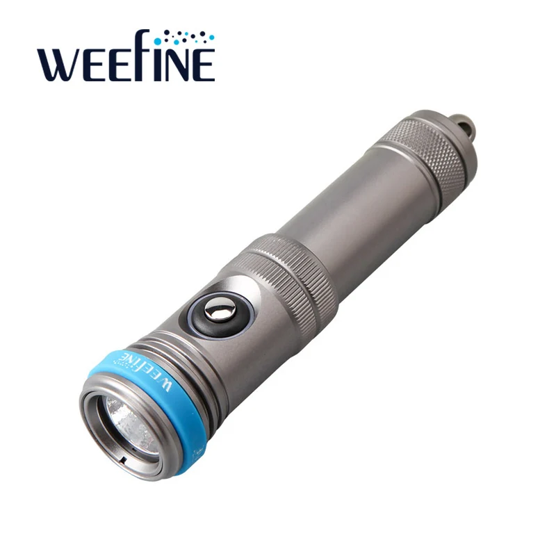 

WEEFINE WF083 SN 1500-Lumen LED Waterproof Torch Scuba Diving Flashlight for Diving Supplies Lamp Underwater Photography Light