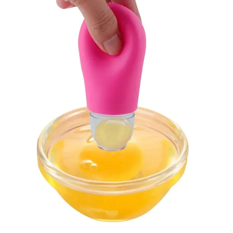 Yolk Separator 1Pc Egg Tool Silicone + PP Eggs Separator Egg White And Yolk