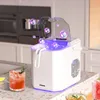 Hicon Electric Ice Maker 15KG/24H Bullet Cylindrical Home Ice Cube Making Machine Countertop For Commercial Small Milk Tea Shop 2