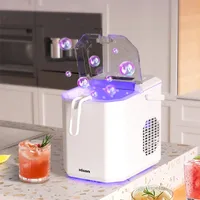 Hicon Electric Ice Maker 15KG/24H Bullet Cylindrical Home Ice Cube Making Machine Countertop For Commercial Small Milk Tea Shop 1
