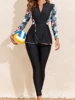2026 Floral Surf Long Sleeve Swimwear With High Waist Pants Swimsuit Women 2 Piece Rashguard Clothes Lady Bathing Swimming Suit