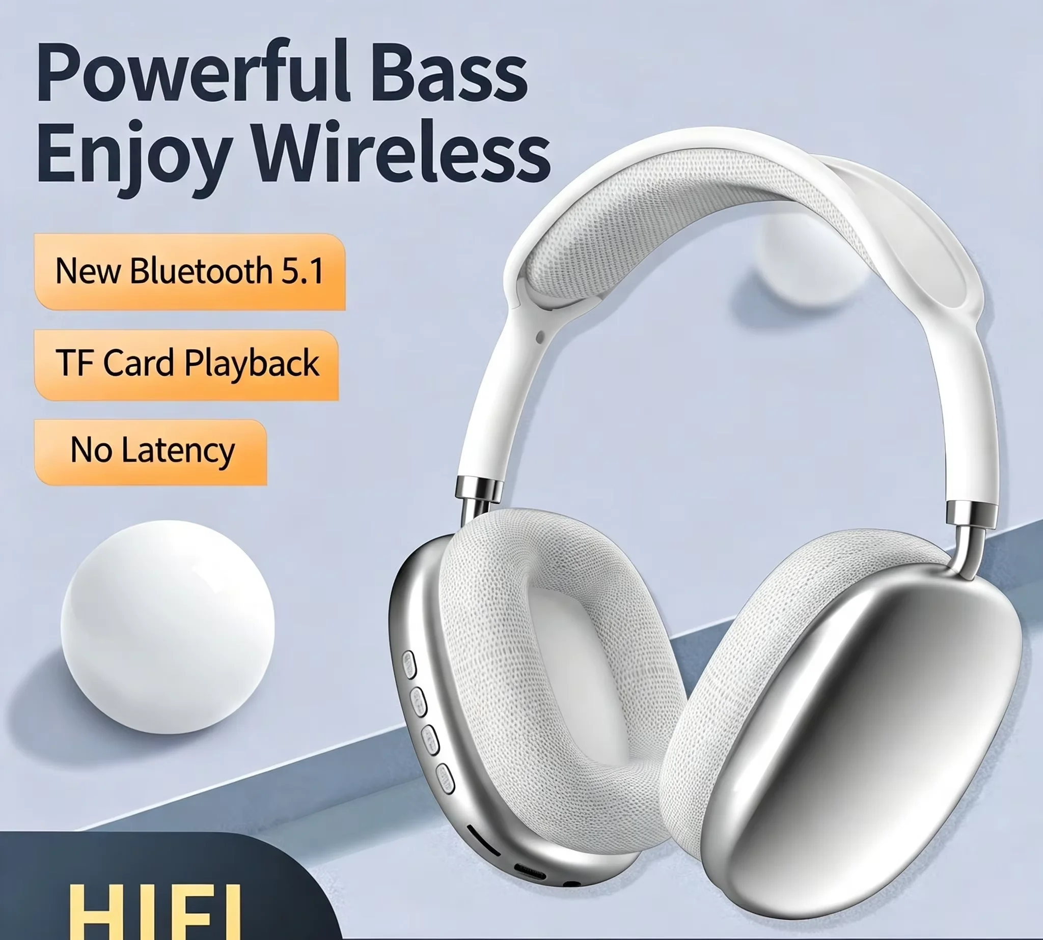 LGOODVIN P9 Pro Max Premium Over-Ear Bluetooth Headphones, Universal Wireless Audio Experience