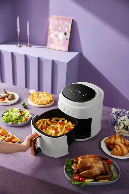 8L Chuangdi HD8 air fryer domestic large capacity machine fries without oil  pan multifunctional fryer - AliExpress