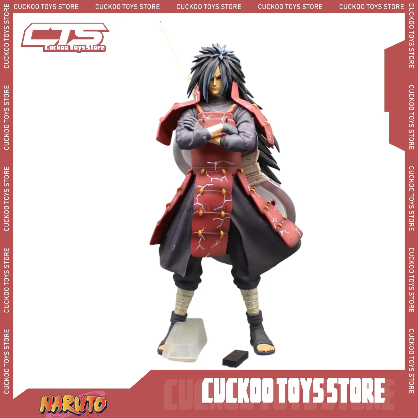 

51cm Naruto Anime Figures Uchiha Madara Figure Pvc Gk Statue Figurine Model Doll Collection Ornament Room Decora Desk Toys