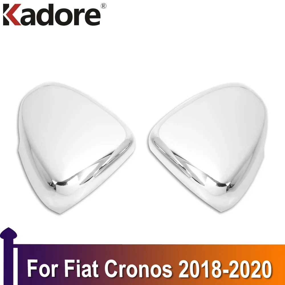 

2 шт., хромированные накладки на боковые зеркала заднего вида для Fiat Cronos 2018 2019 2020