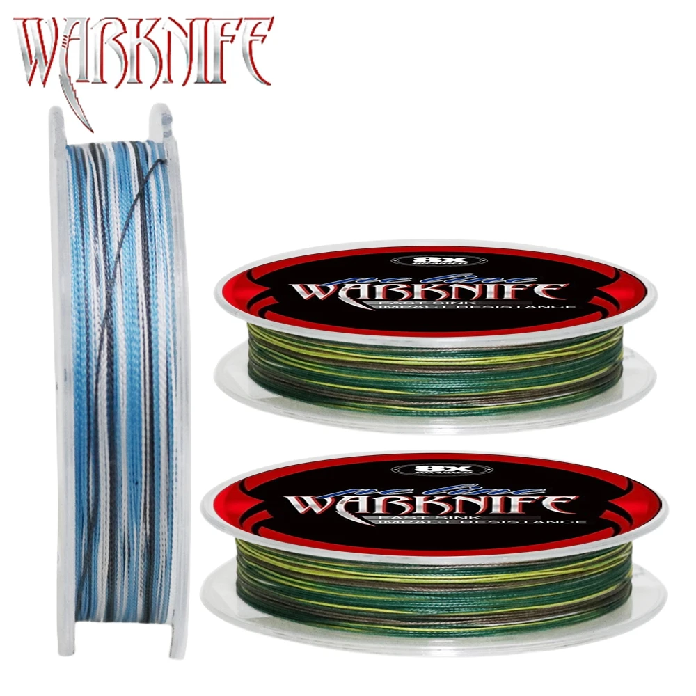 

Warknife 150m X8 6-300lb Braided Fishing Line PE Carp Fishing Saltwater Peche 8Strands Multifilament Vissen Cord Camo Blue Japan