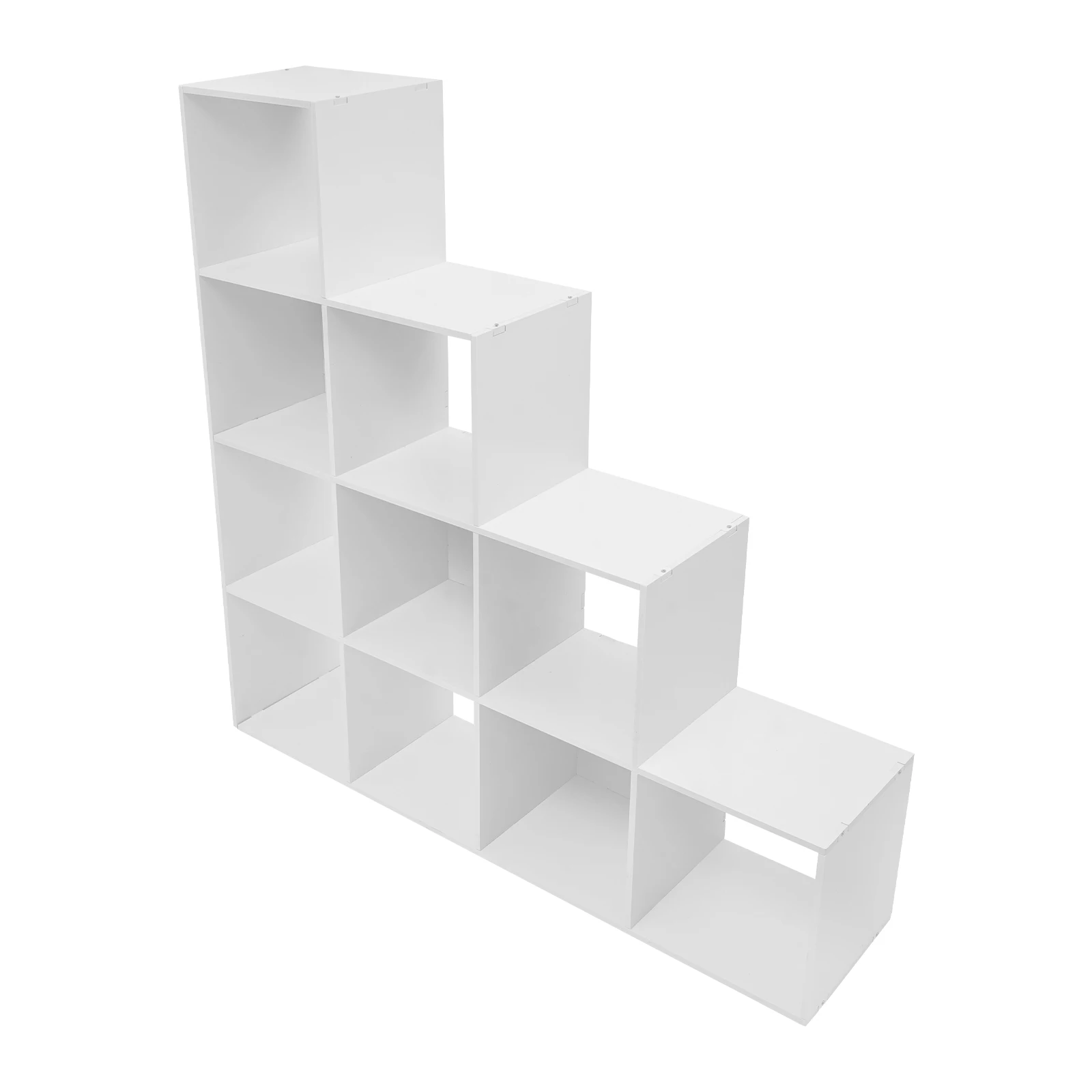Leiterwürfel-Aufbewahrungs-Bücherregal, L-förmiges Eckregal, 10 Würfel-Organizer für Zuhause und Büro – Detail 11