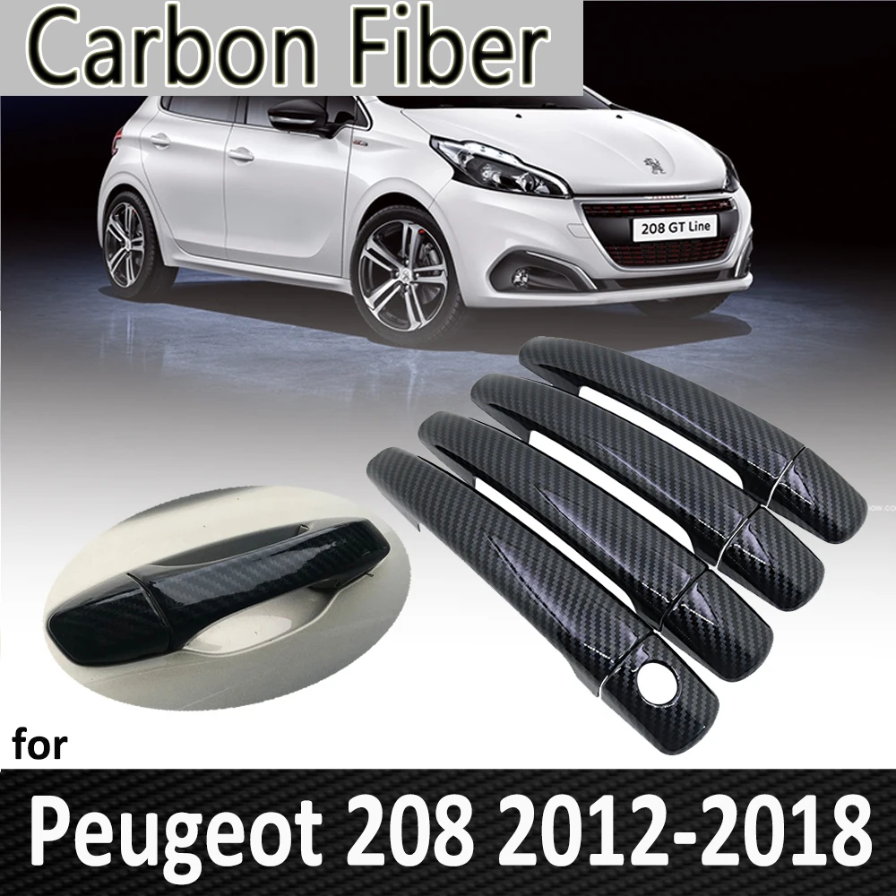 

Наклейка на дверную ручку для Peugeot 208 2012 2013 2014 2016 2015 2017 2018