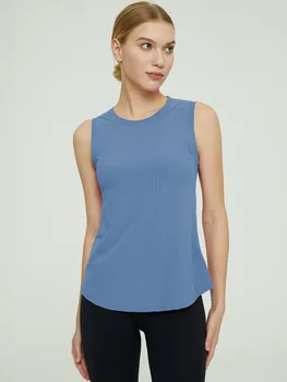 Women Seamless Yoga T-Shirt Female Fitness Top Workout Gym Training Shirts Athletic Sleeveless Yoga T-shirts Sportswear 6
