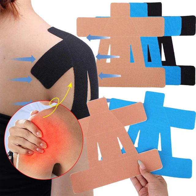 1/3/5pcs Kinesiology Tape for Shoulder Pain Relief Pre Cut Sport Waterproof Breathable Elastic Kinesiology Athletic Tape Care