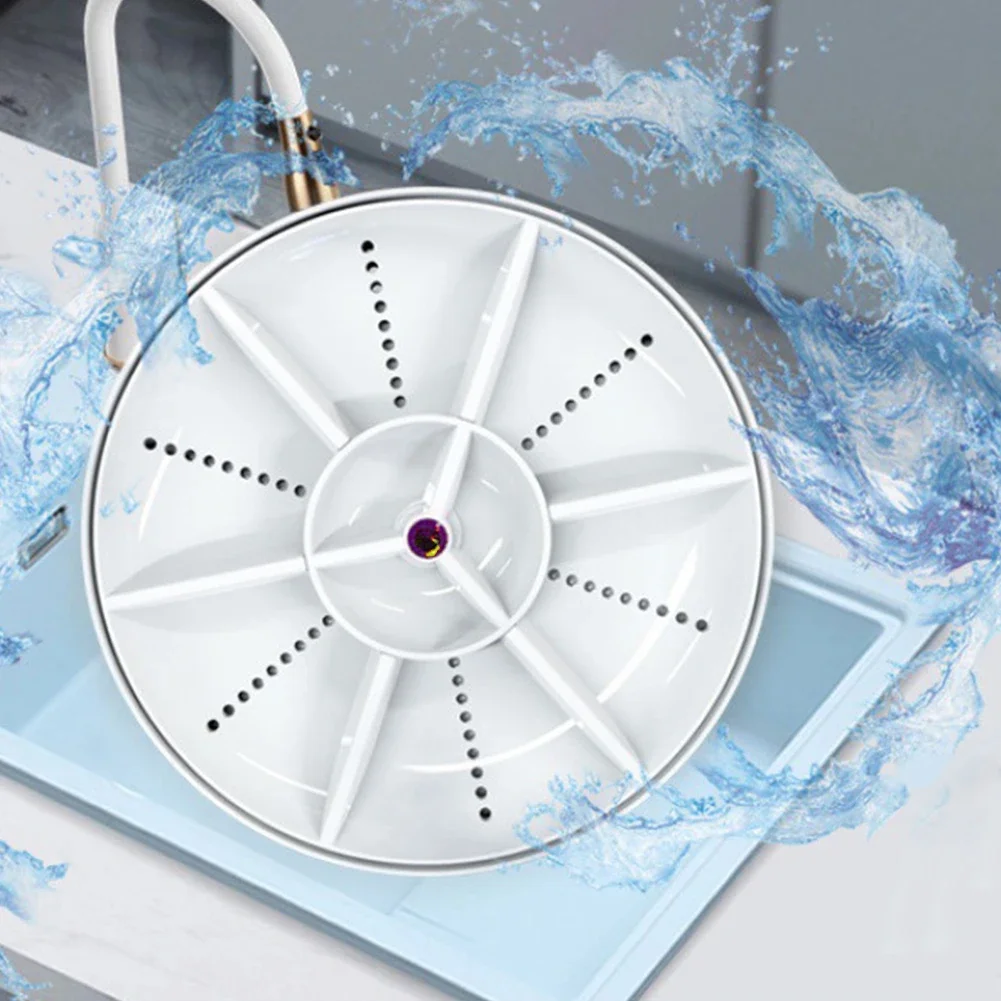 MiniTurboDishwasherPortableUltrasonicDishWasherUSBChargeable