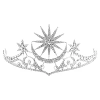 Hair Jewelry Silver Choker Silver Hair Accessoriess For Woman Tiara Silver Silver Hair Accessoriesss Star Moon Wedding Brides 1