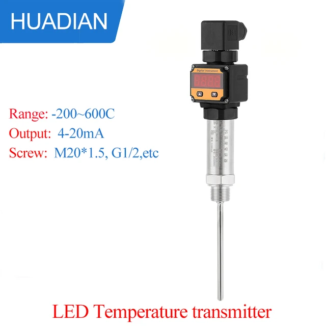 3 Wire Original Wireless Temp Degree Transmitter Probe Temperature Sensor  With Explosion-Proof Led Display Water Temperatur Sens - AliExpress