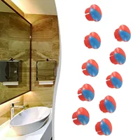 10ชิ้นที่จับก๊อกน้ำร้อนและเย็นอุปกรณ์เสริมสำหรับจับก๊อกน้ำห้องครัวห้องน้ำเครื่องผสมก๊อกน้ำขนาดเส้นผ่าศูนย์กลาง7มิลลิเมตร 1