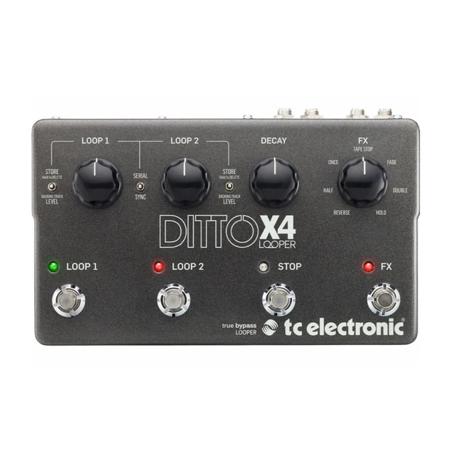 Tc Electronic Ditto X4 Looper Guitar Effect Pedal With Powerful 